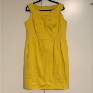 Calvin Klein yellow Dress